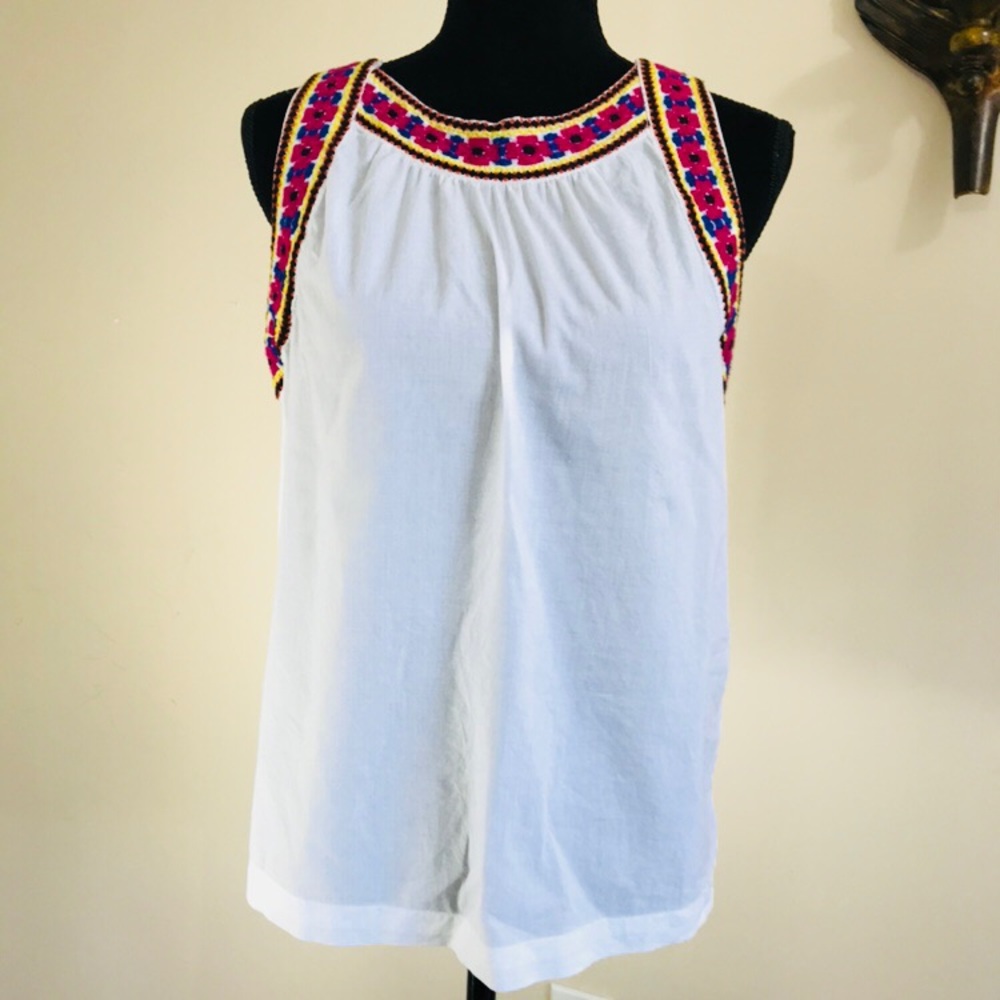 COPY - Old Navy Mexican Embroidered Halter Tank